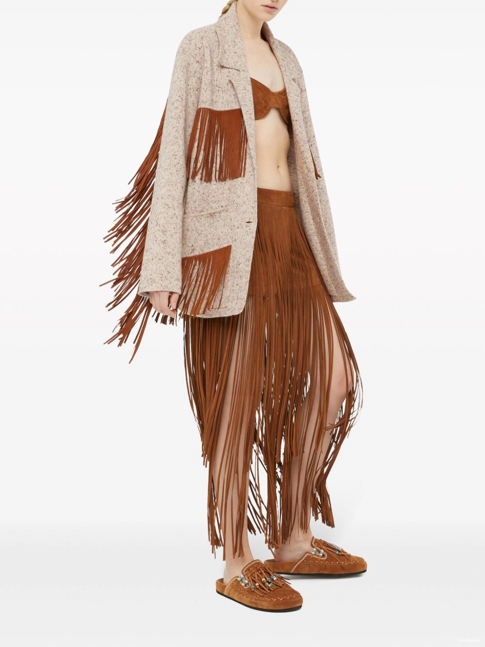 Cheap Alanui Dreamscape blazer fringe Women 0417